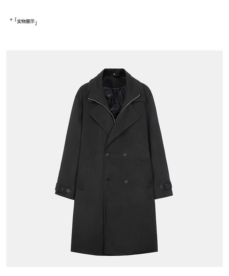 2025 Korean Style Mid-Length Men's Trench Coat 2025 Korean Style Mid-Length Men