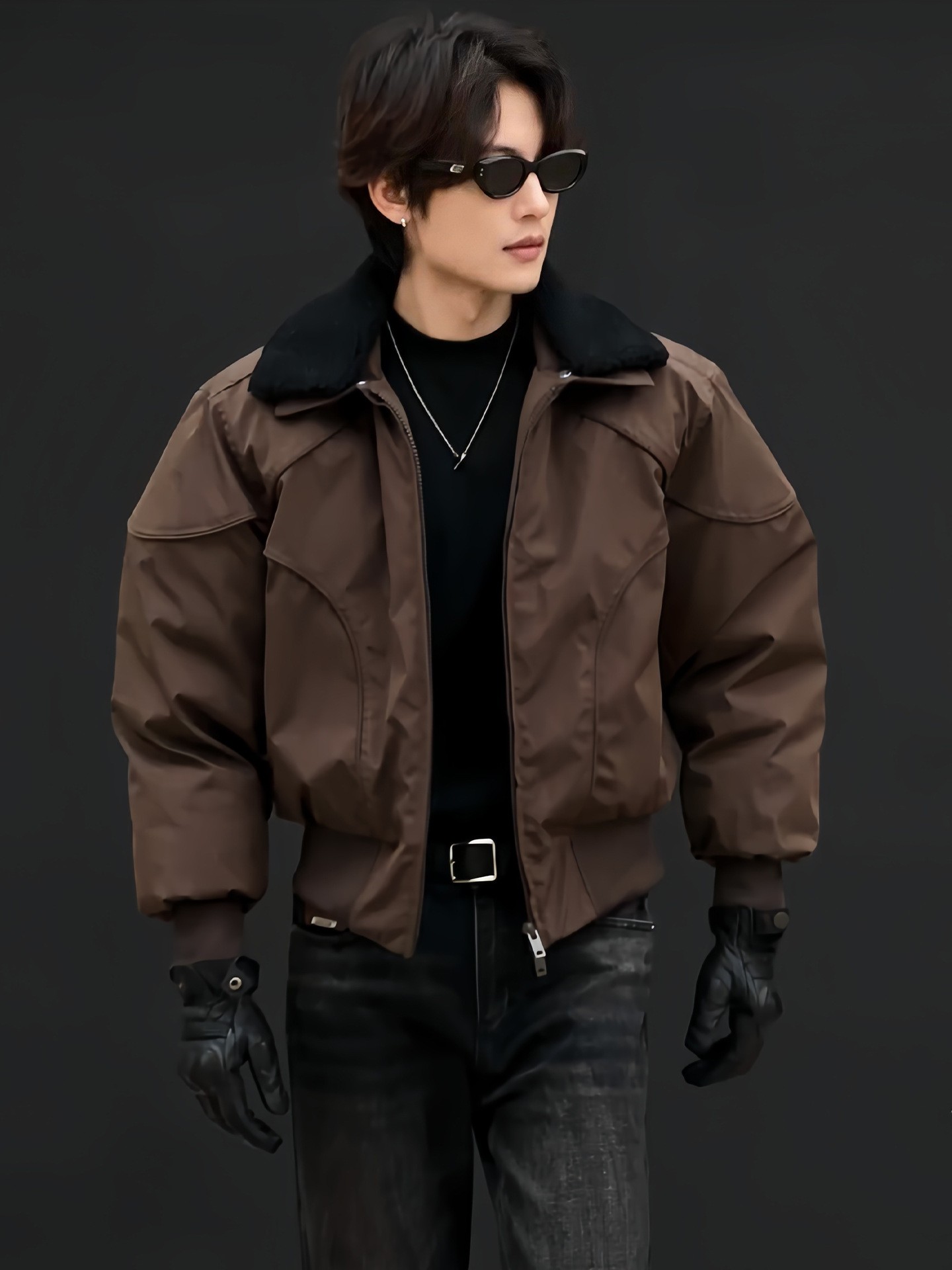 Men’s Wool-Blend Hooded Casual Work Jacket Men’s Wool-Blend Hooded Casual Work Jacket