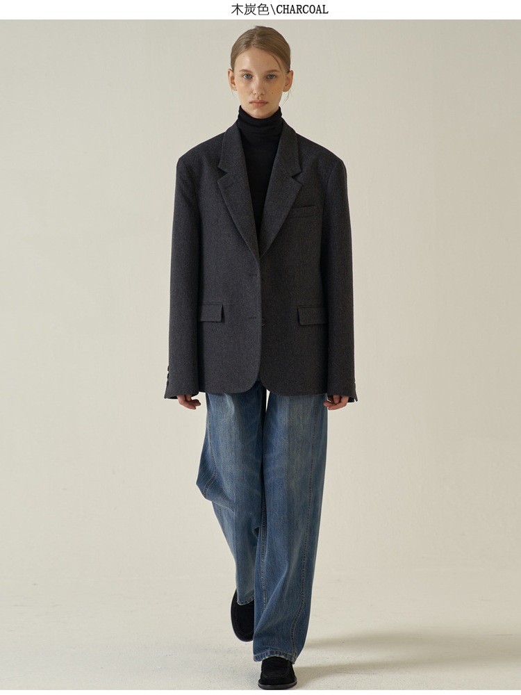 FACA*E Wool Double-Breasted Women's Blazer 2025 FACA*E Wool Double-Breasted Women