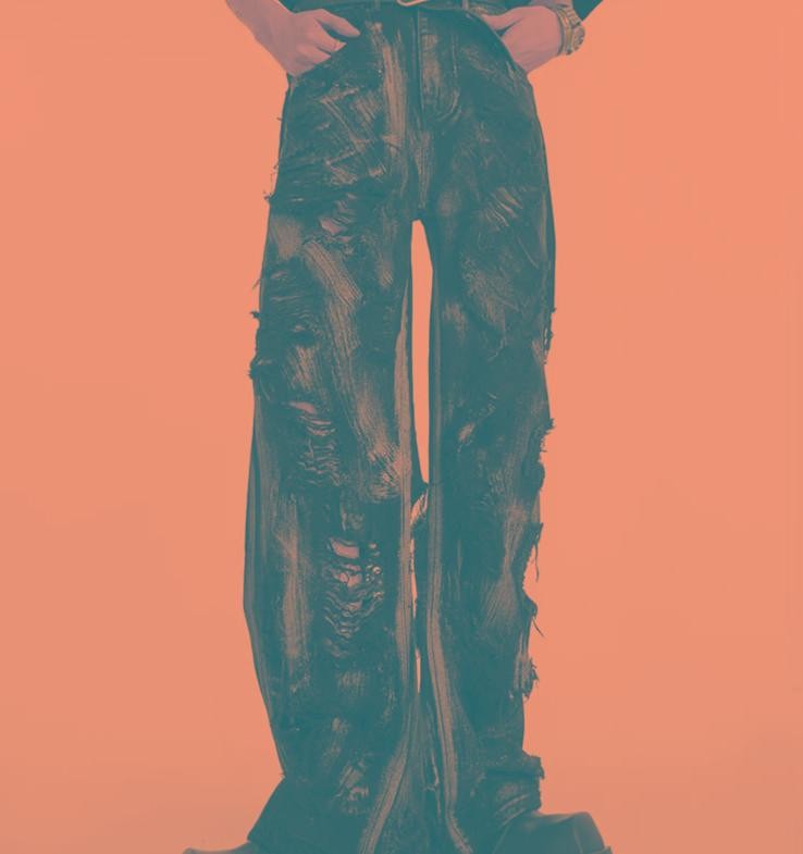 Black Washed Streetwear Straight-Leg Denim Jeans Black Washed Streetwear Straight-Leg Denim Jeans