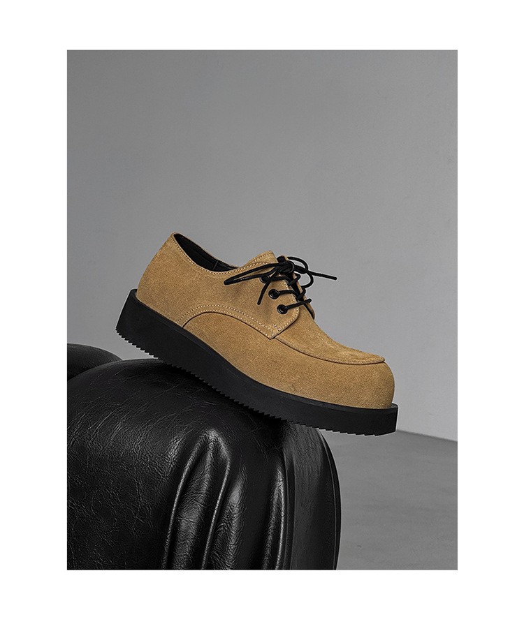 Men's Thick Sole Derby Shoes Casual British Style Men