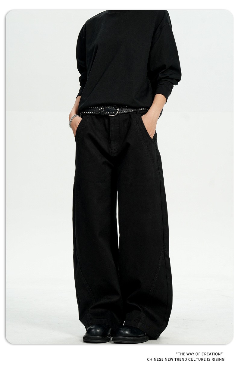 11KN Vintage Cotton Workwear Straight-Leg Pants