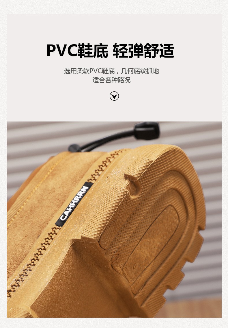 2025 Men's Fleece-Lined Suede Slip-On Snow Boots 2025 Men