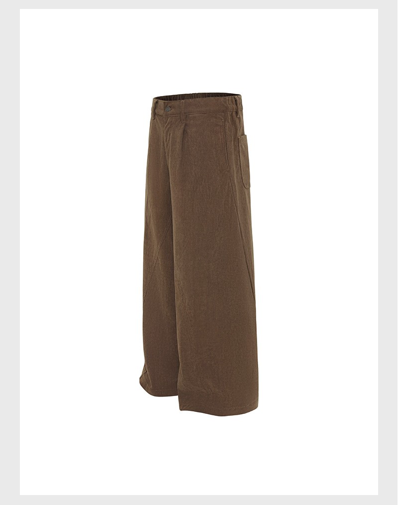 Vintage Corduroy Straight-Leg Casual Pants