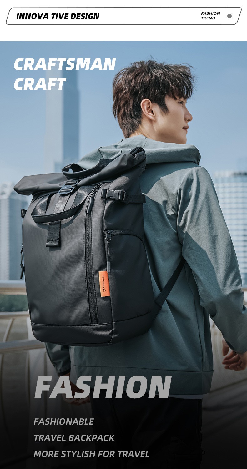 Tangcool Waterproof Oxford Fabric Men's Laptop Backpack Tangcool Waterproof Oxford Fabric Men