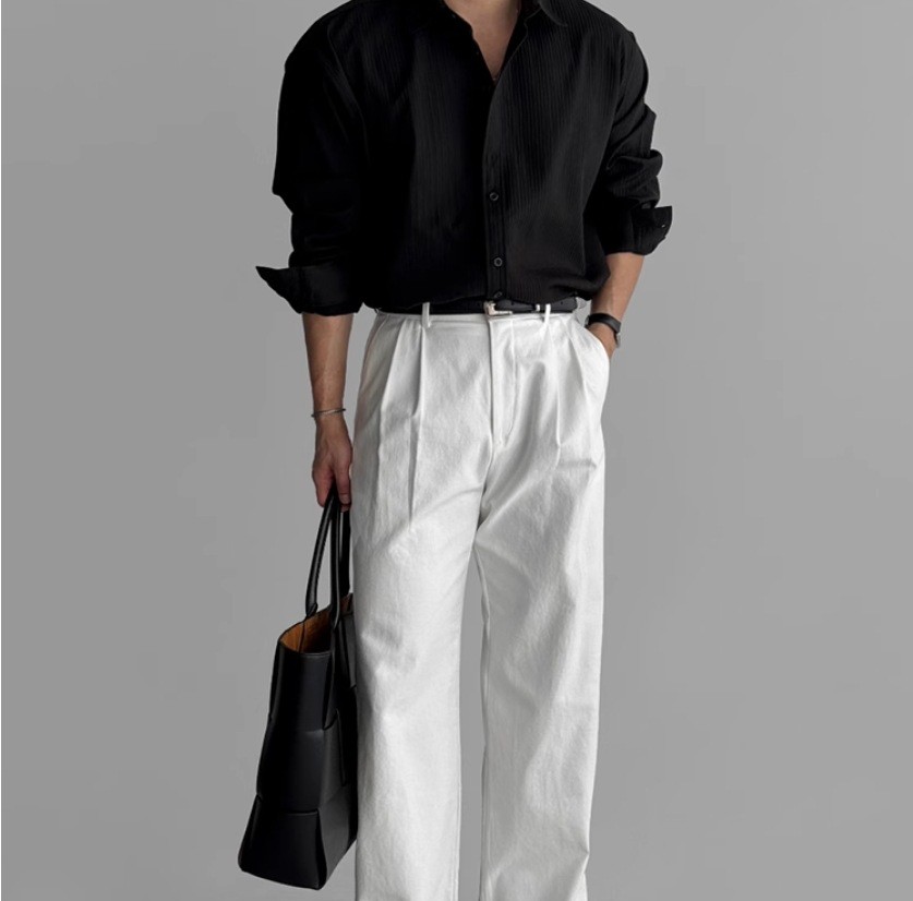 Premium Textured Long-Sleeve Casual Shirt for Men