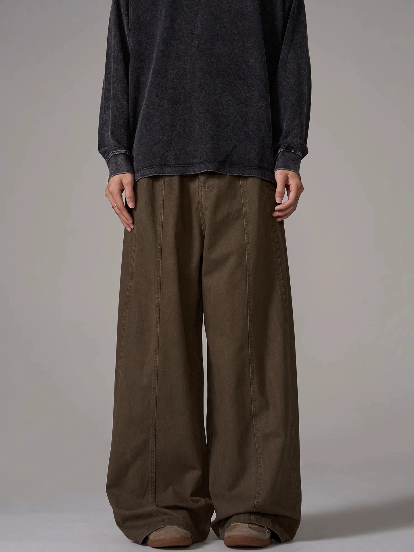 main_1 Vintage Wide-Leg Straight Cotton Denim Jeans