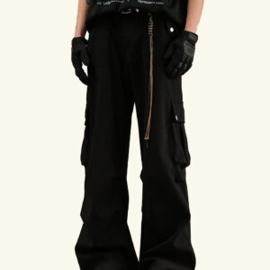 Vintage American Hip-Hop Loose Wide-Leg Cargo Pants