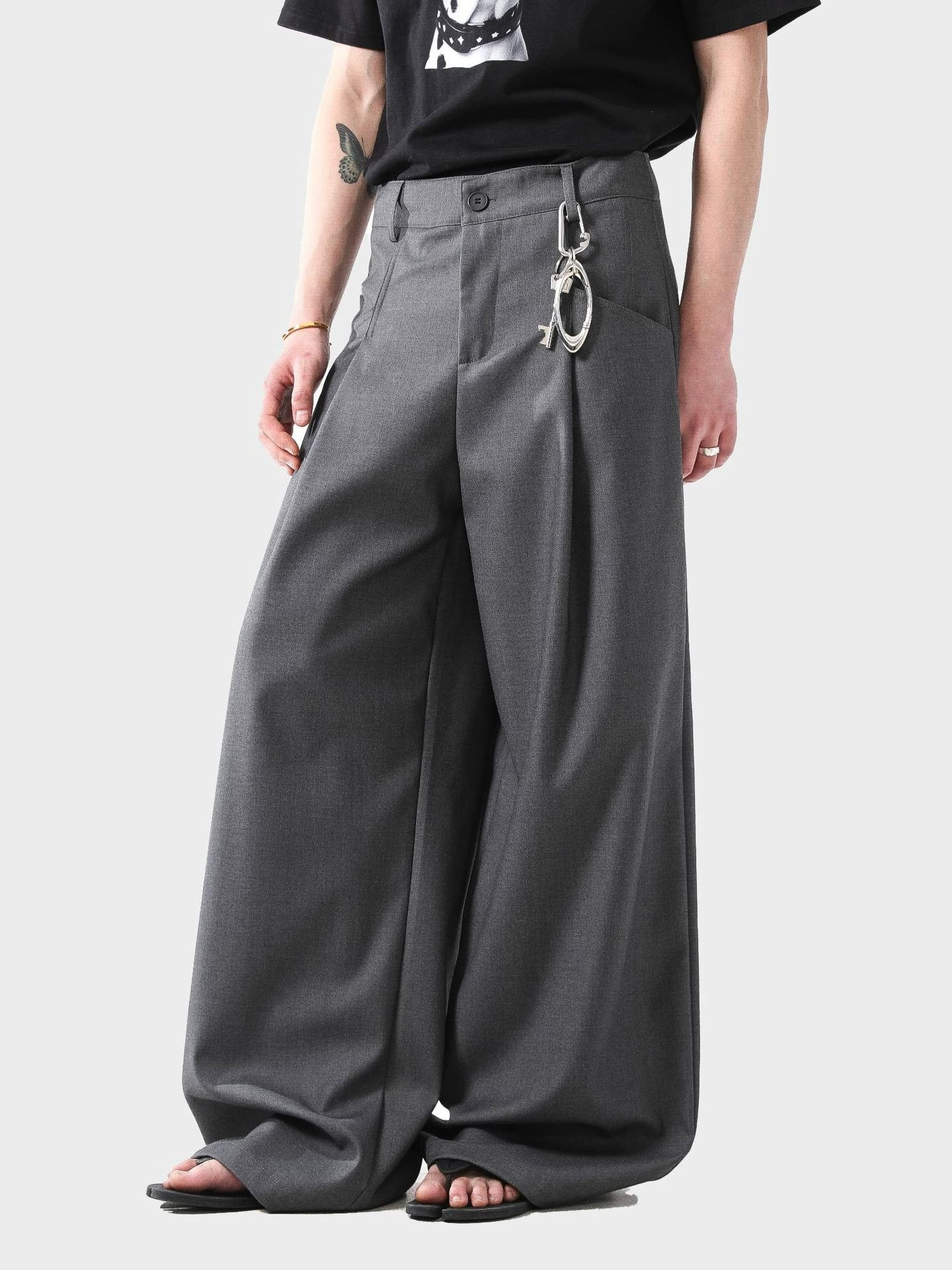 main_1 Men's Premium Wrinkle-Design Casual Straight Pants