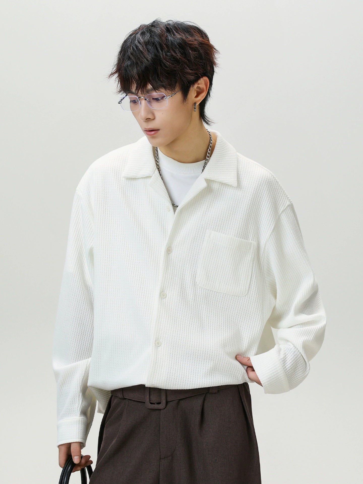 main_1 Retro Cuban Collar Long Sleeve Shirt Jacket