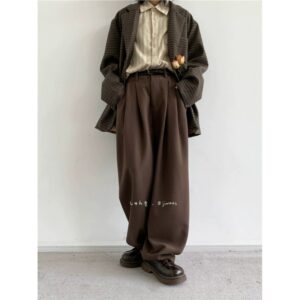 Cityboy Vintage Straight-Leg Coffee Brown Casual Pants