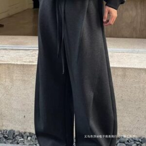 Men's Relaxed Fit Bamboo Fiber Wide-Leg Pants