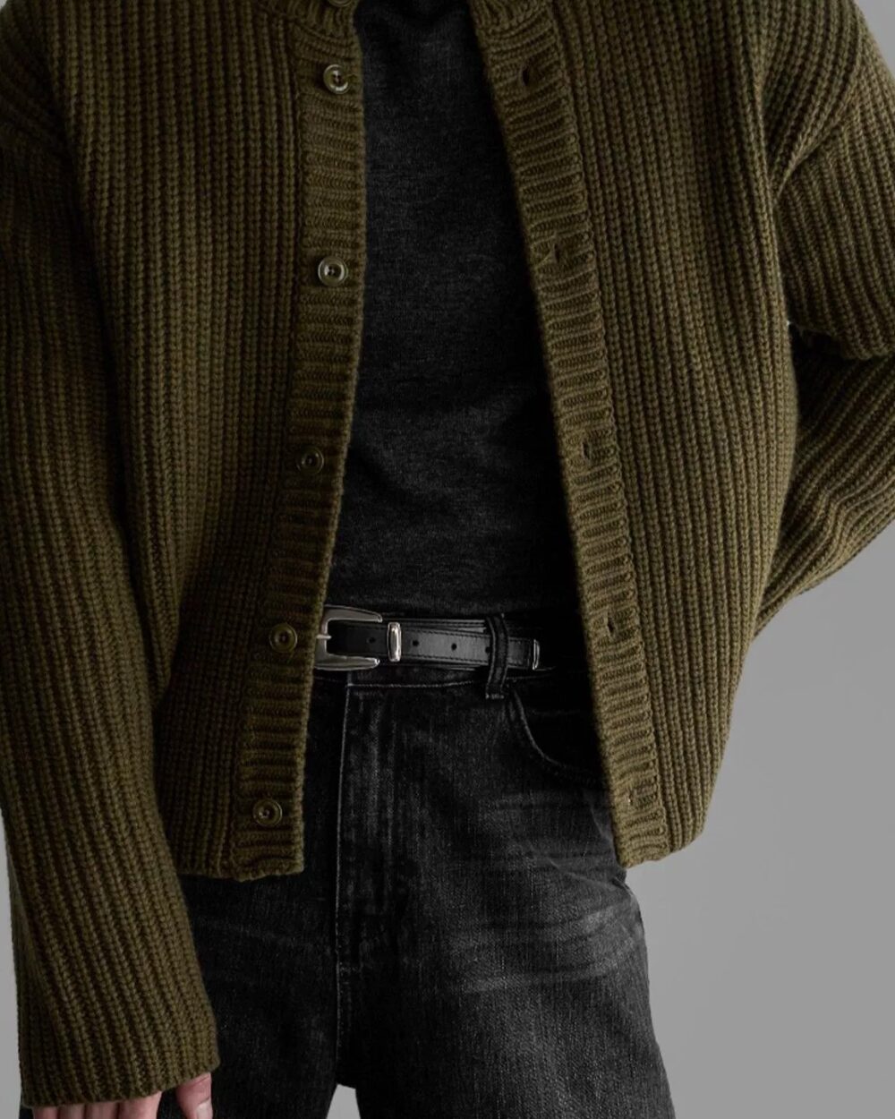 Men's Vintage Thick Knit Cardigan - Autumn/Winter