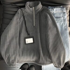 Men's Vintage Half-Zip Fleece Pullover Sweater