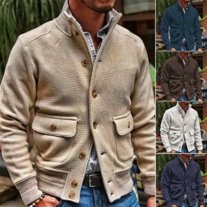 2026 Korean Style Knit Windproof Men's Jacket