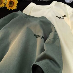 Men's Casual Cotton Printed Loose T-Shirt Summer