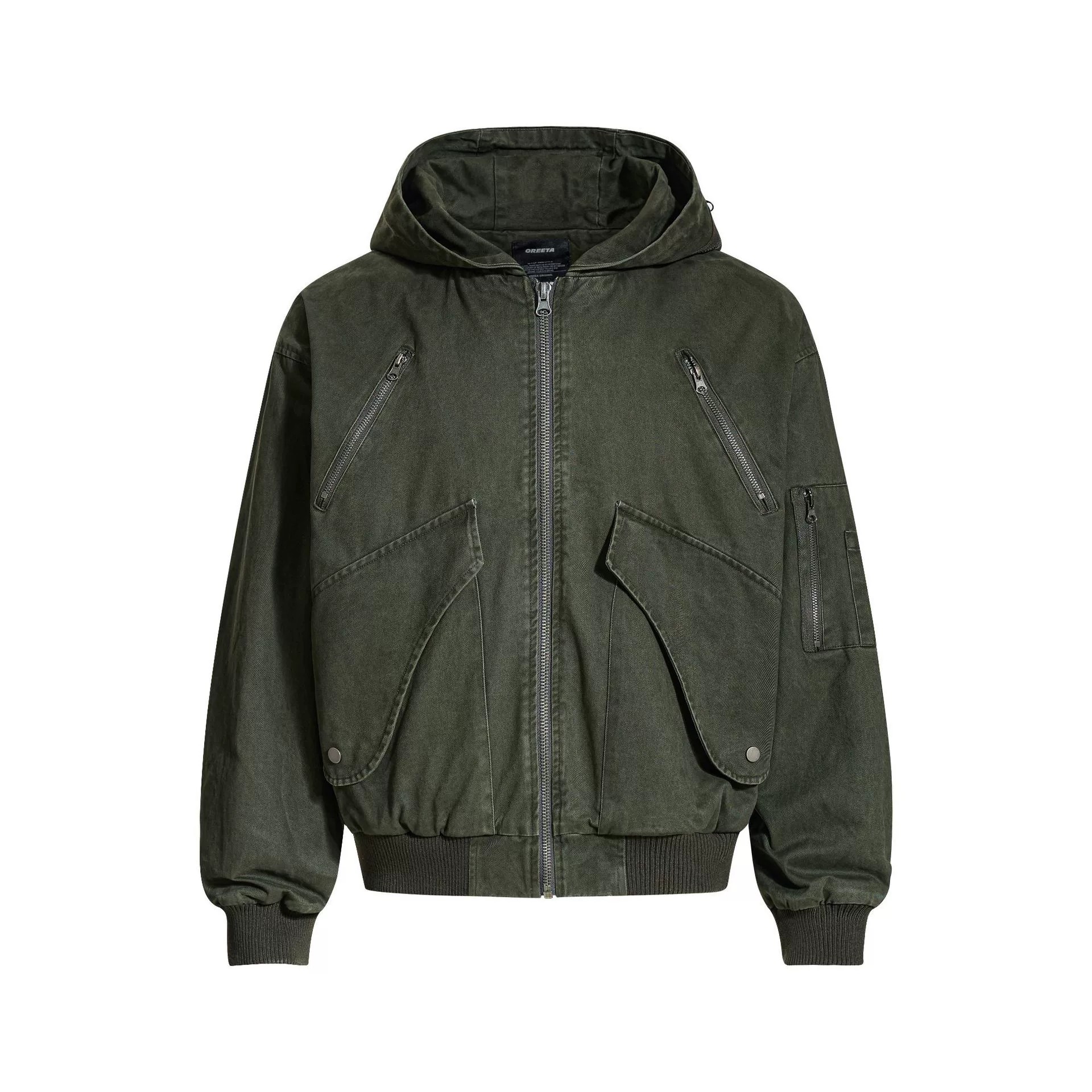 main_160 OREETA Casual Polyester Zip-Up Autumn Jacket - Image 160