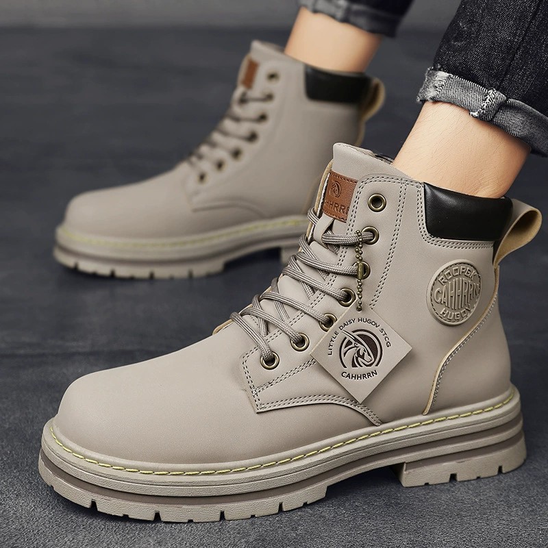 main_2 2025 Men's High-Top PU Leather Martin Boots - Image 2