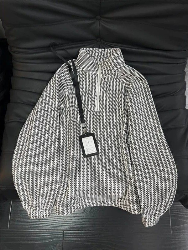 main_2 Men's Vintage Half-Zip Fleece Pullover Sweater - Image 2