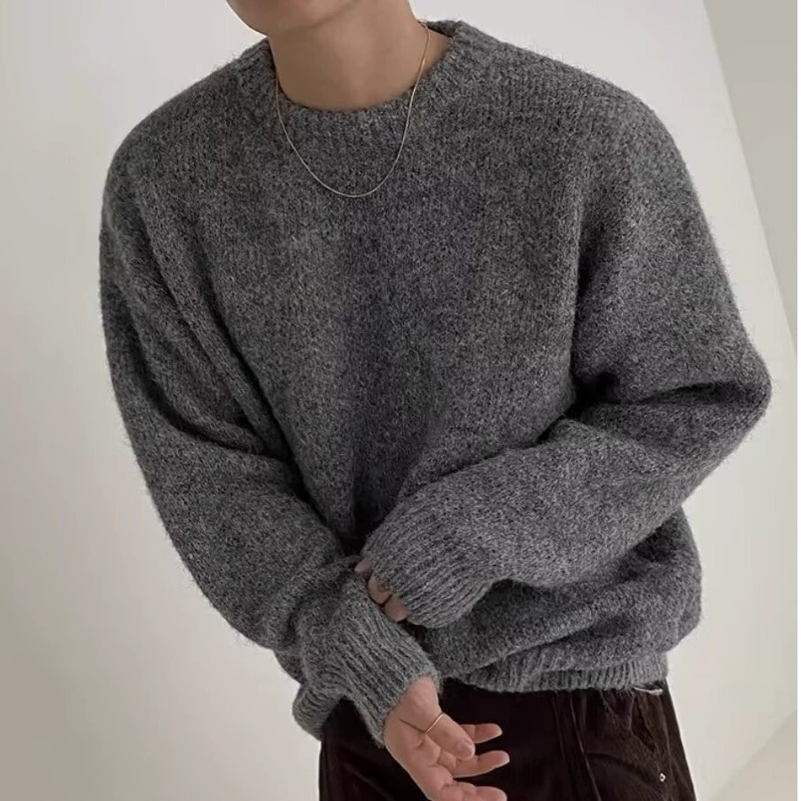 main_3 Men's Vintage Soft Knit Pullover Sweater - Image 3