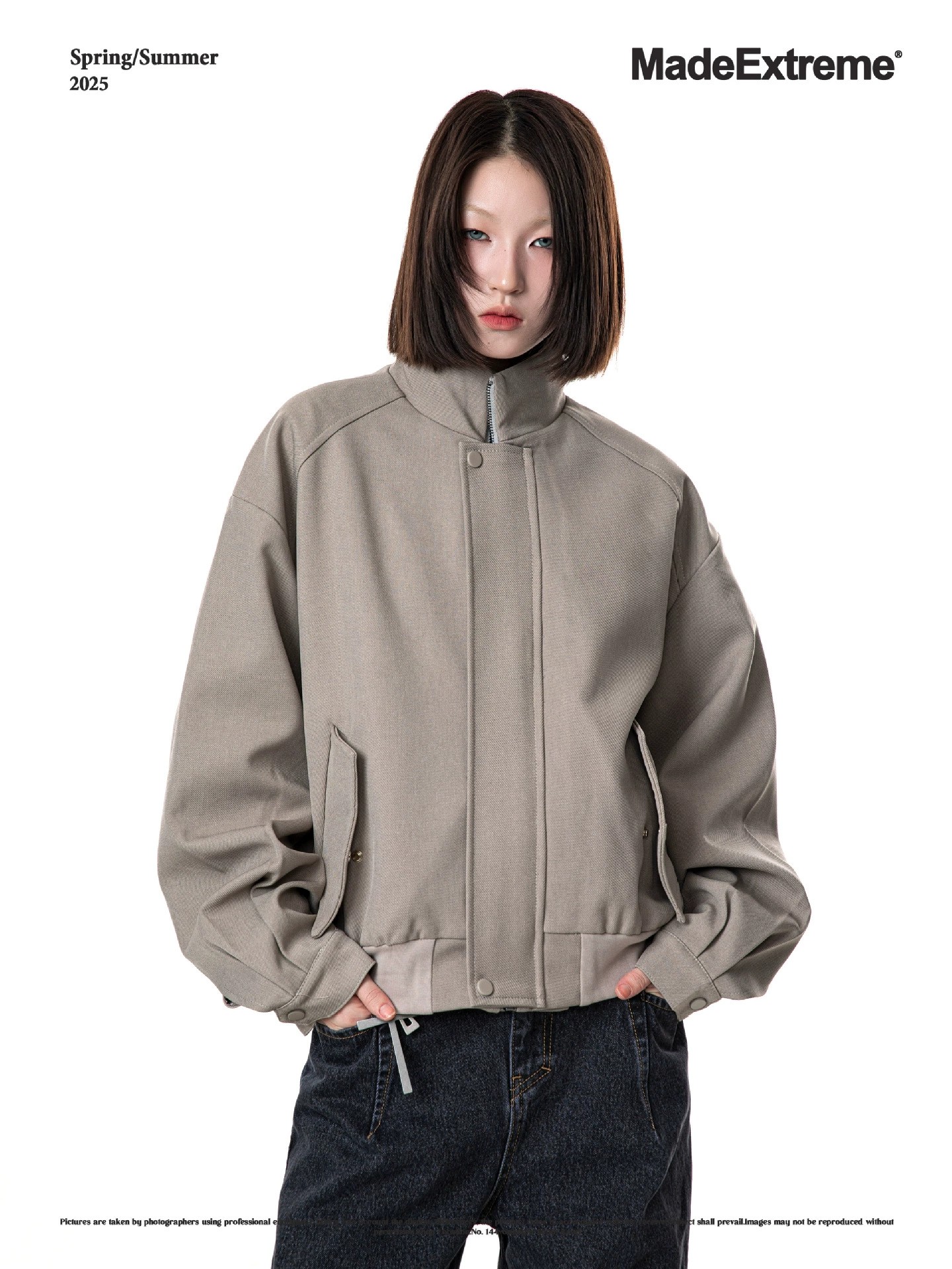 main_3 MADEEXTREME Spring Minimalist Cropped Raglan Jacket - Image 3
