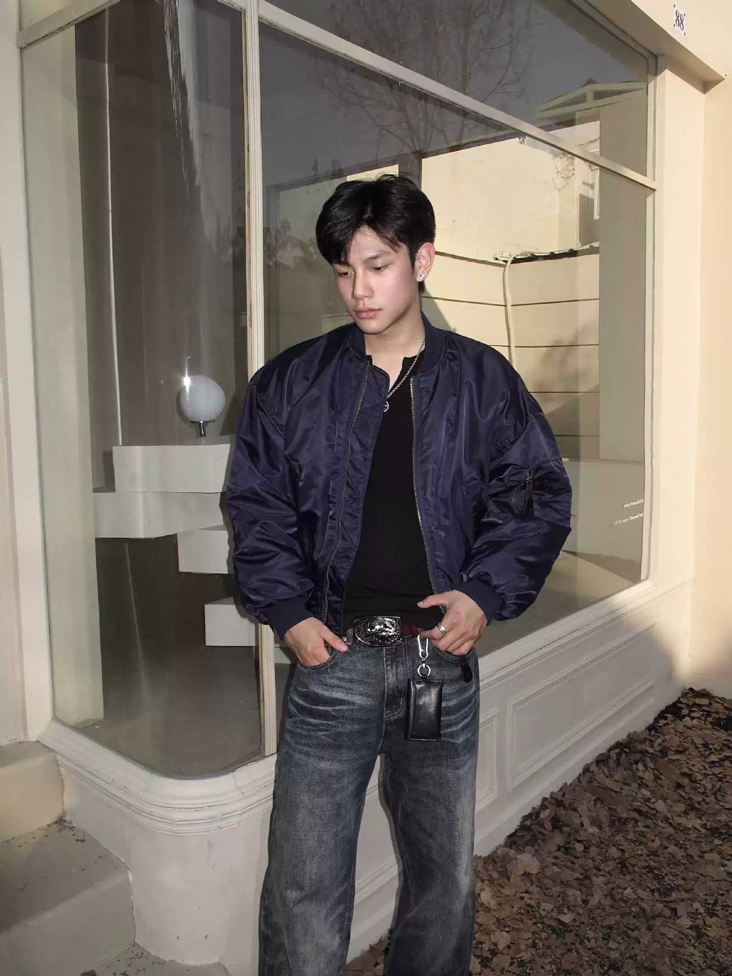 main_3 EME Alpha Velvet Bomber Jacket Winter Thick Coat - Image 3