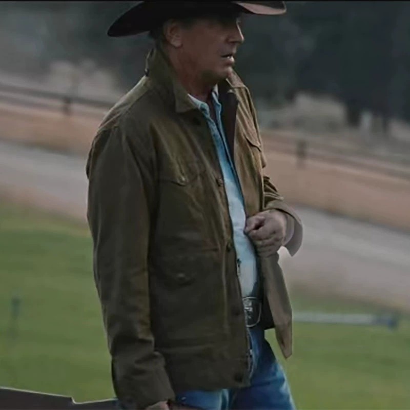 main_3 Men's Cotton Dad Jacket with Pocket Detail - Image 3