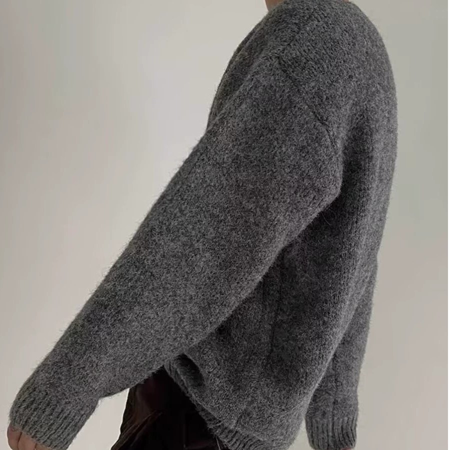 main_4 Men's Vintage Soft Knit Pullover Sweater - Image 4