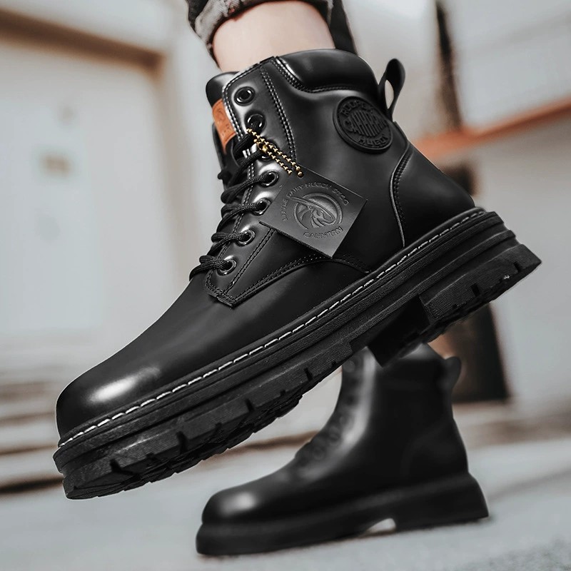 main_4 2025 Men's High-Top PU Leather Martin Boots - Image 4