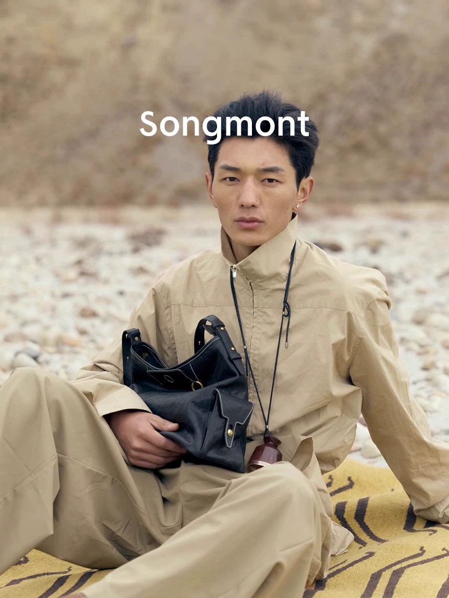 main_4 Songmont Vintage Hobo Shoulder Bag in Soft Full-Grain Leather - Image 4