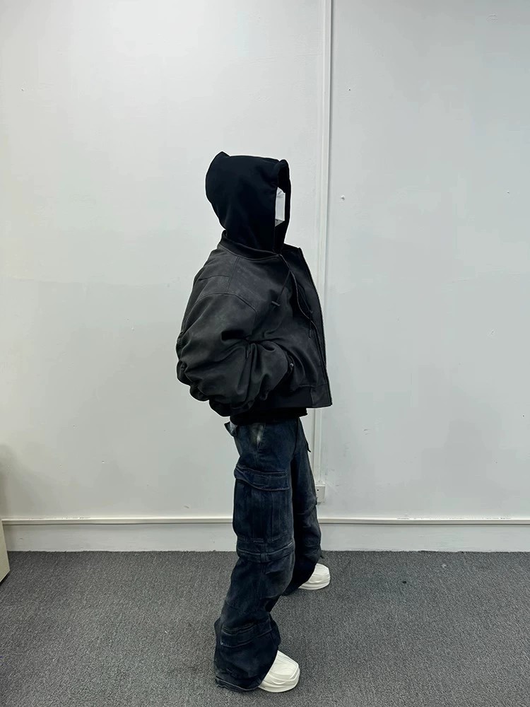 main_5 2025 Double-Layer Hooded Bomber Jacket - Image 5