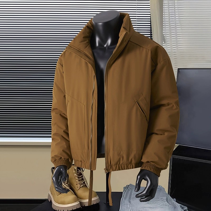 main_5 2025 Men's Thickened Stand Collar Cotton Jacket - Image 5