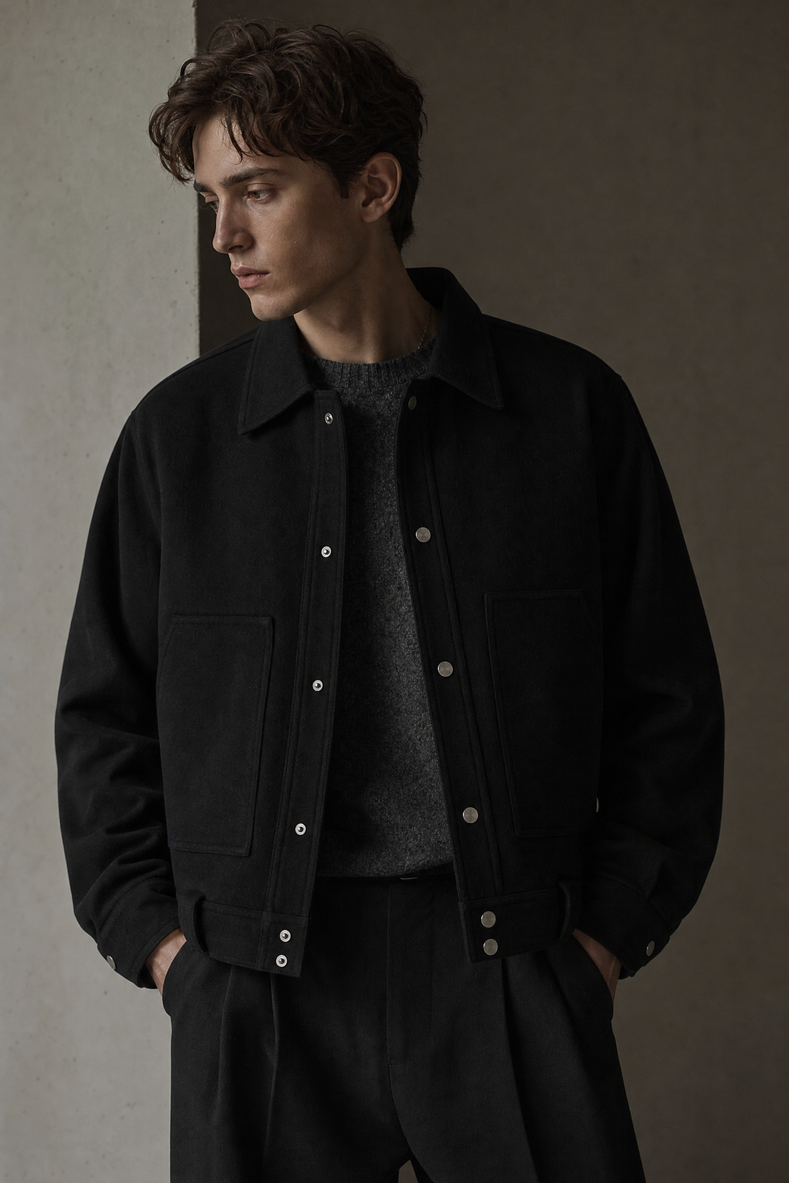 1002169750628 top dark minimal jacket dark lookbook 05 1002169750628 top dark minimal jacket dark lookbook 05