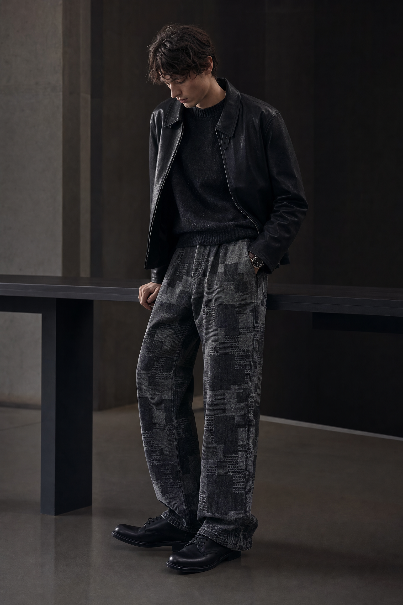659005912326 pants dark cargo lookbook 05 659005912326 pants dark cargo lookbook 05