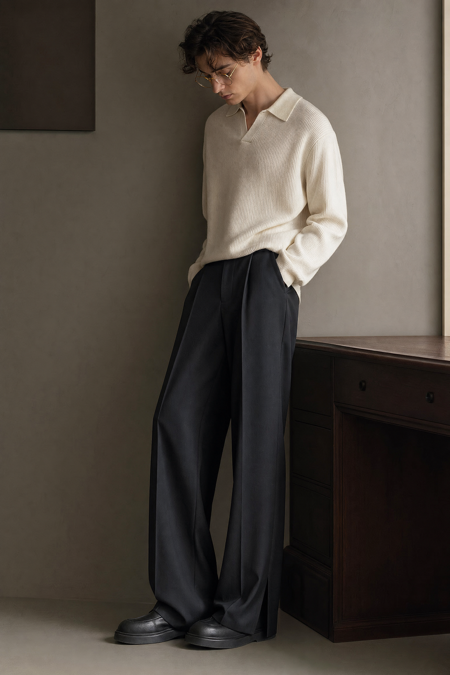 734536452120 pants clean drape lookbook 05 734536452120 pants clean drape lookbook 05
