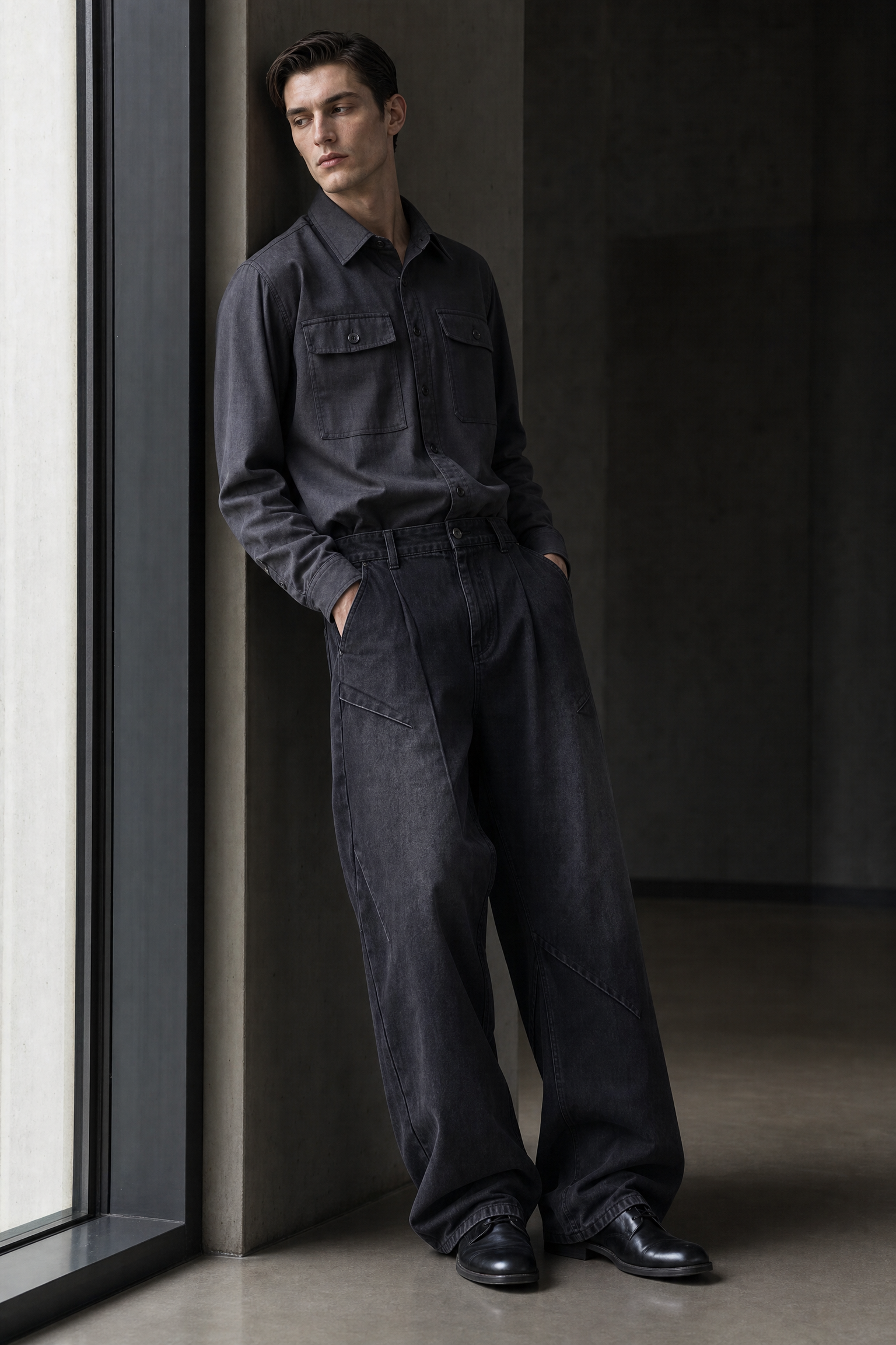 744068396740 pants dark cargo lookbook 02 744068396740 pants dark cargo lookbook 02