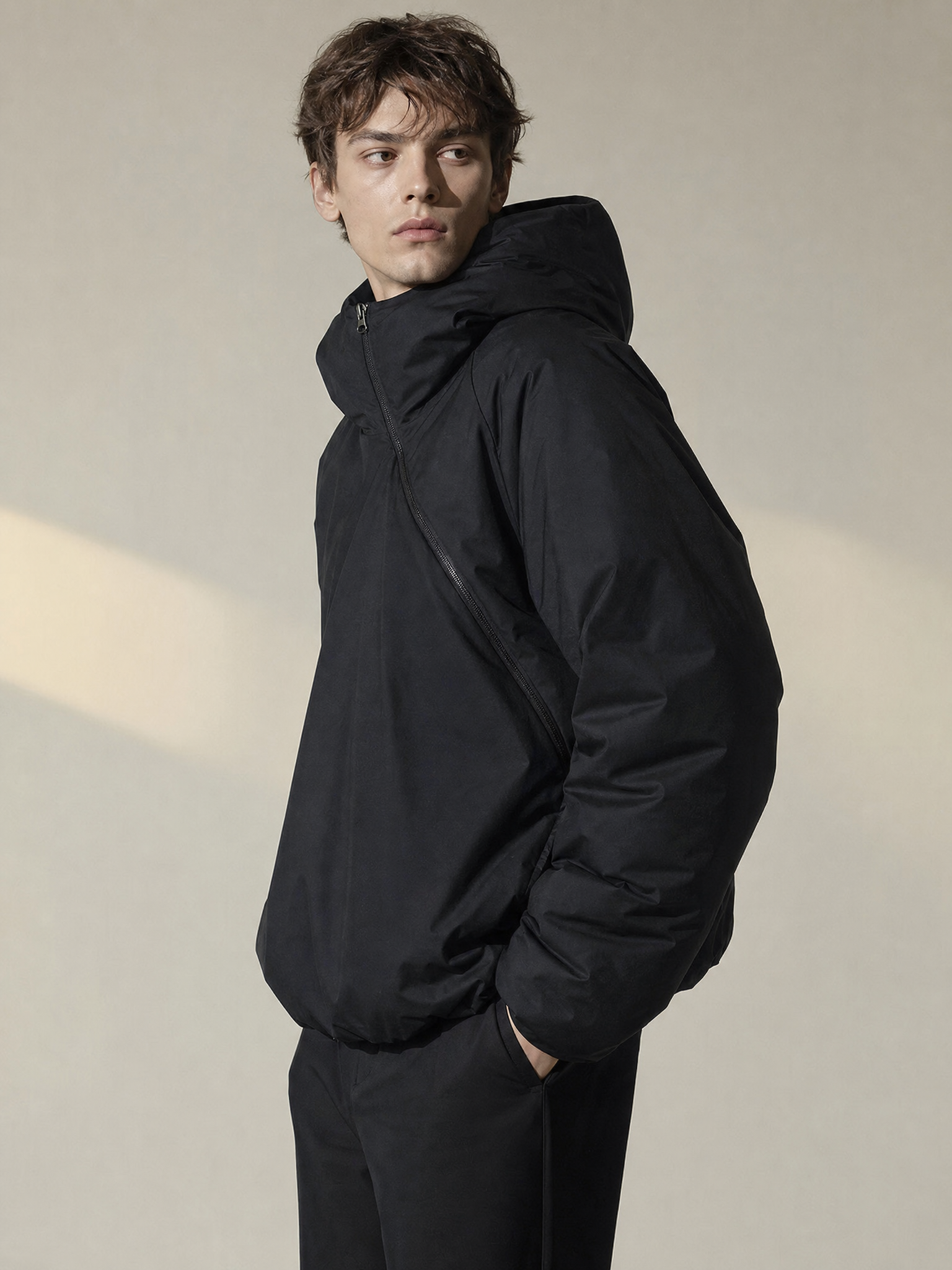 MADEEXTREME Streetwear Black White Duck Down Jacket MADEEXTREME Streetwear Black White Duck Down Jacket detail