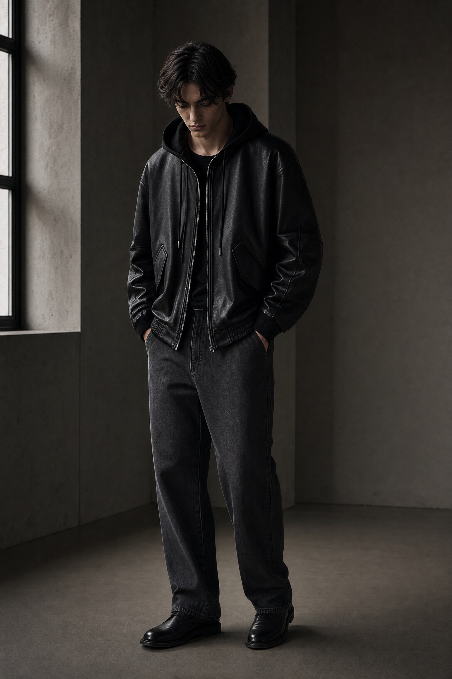 762381592524 top dark minimal jacket dark lookbook 01 762381592524 top dark minimal jacket dark lookbook 01