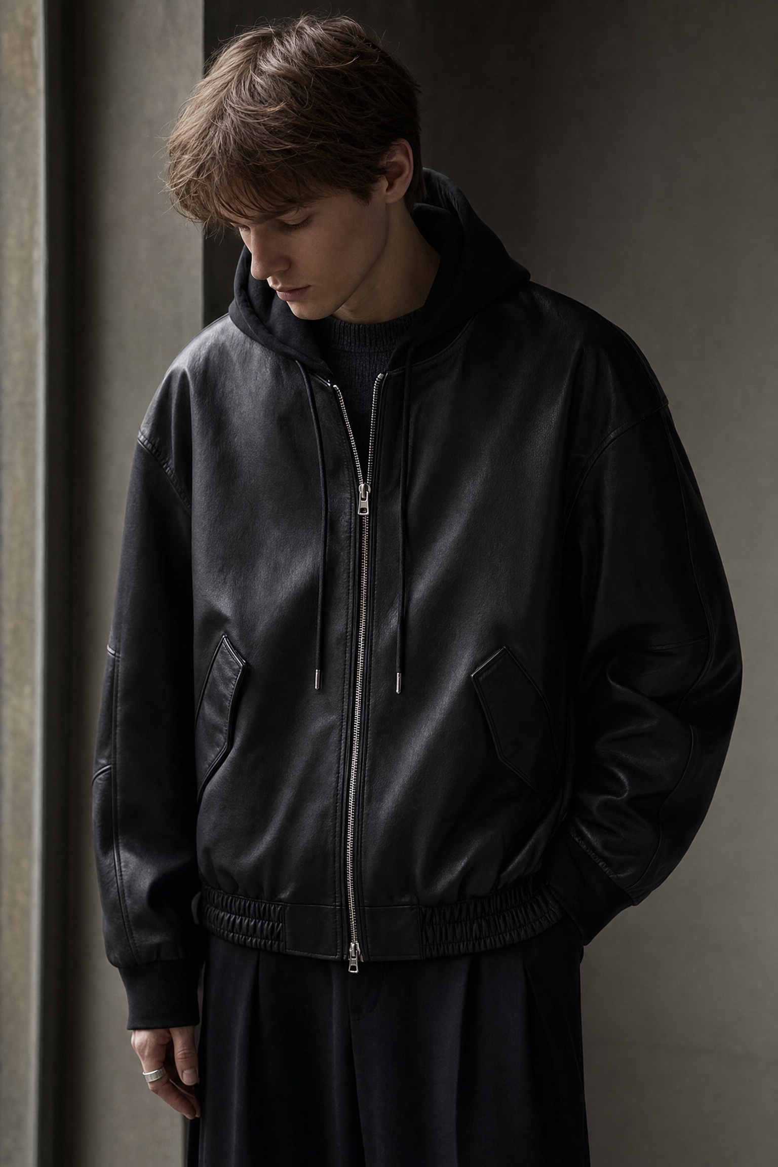 762381592524 top dark minimal jacket dark lookbook 05 762381592524 top dark minimal jacket dark lookbook 05