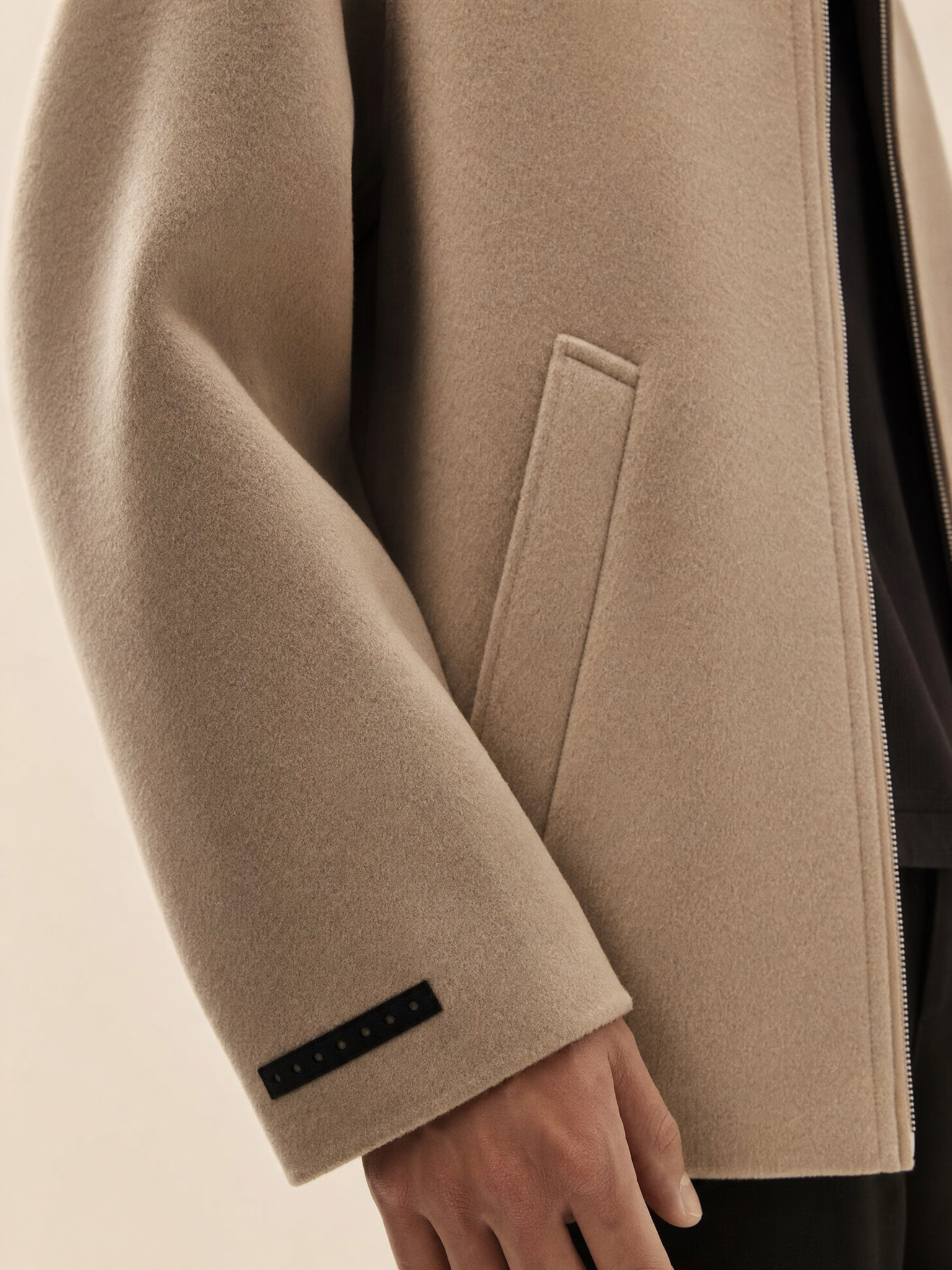 Men's Wool Blend Spring Bomber Jacket Men