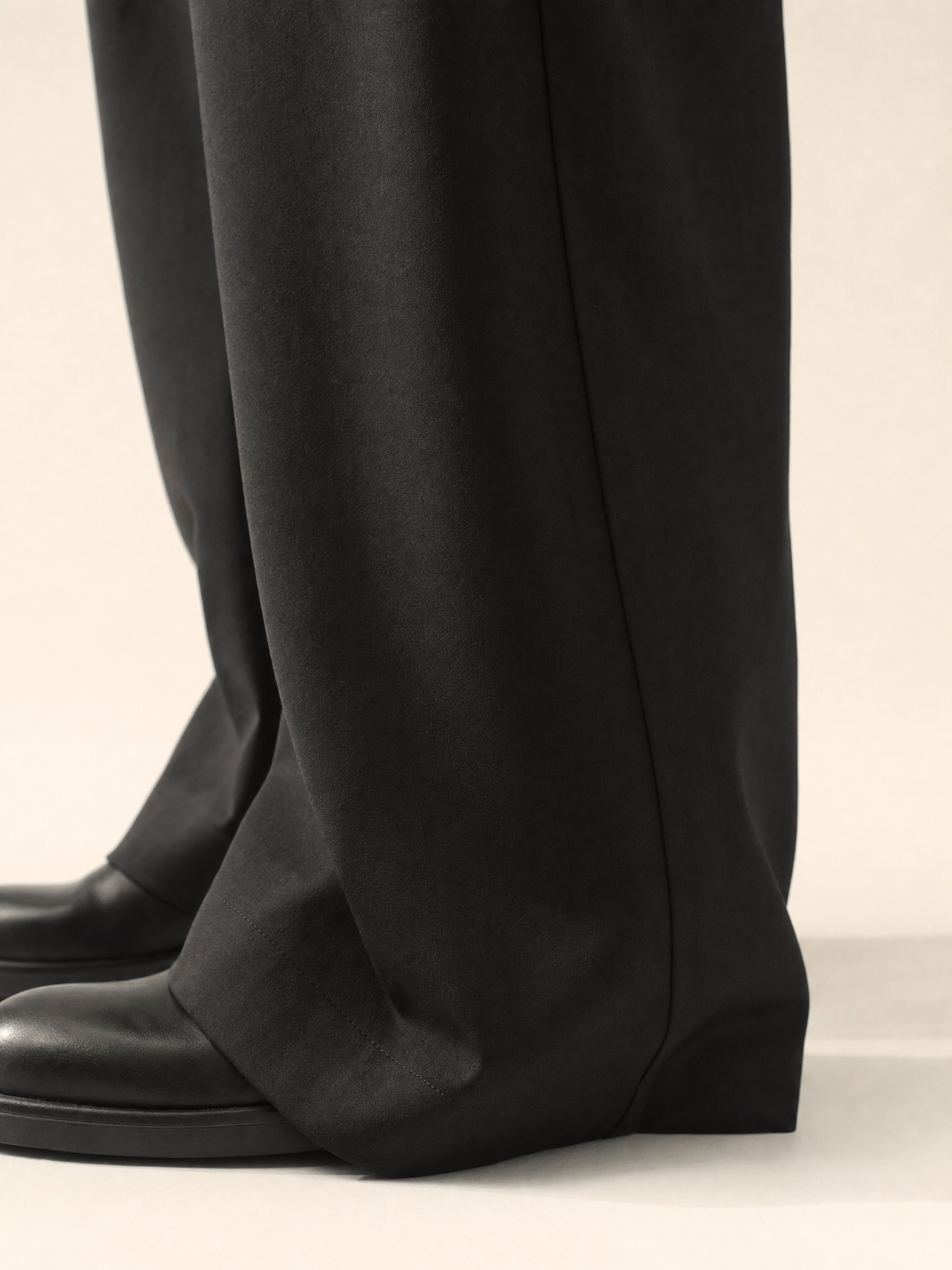 Margiela Cleanfit Black Wide-Leg Trousers Margiela Cleanfit Black Wide-Leg Trousers detail