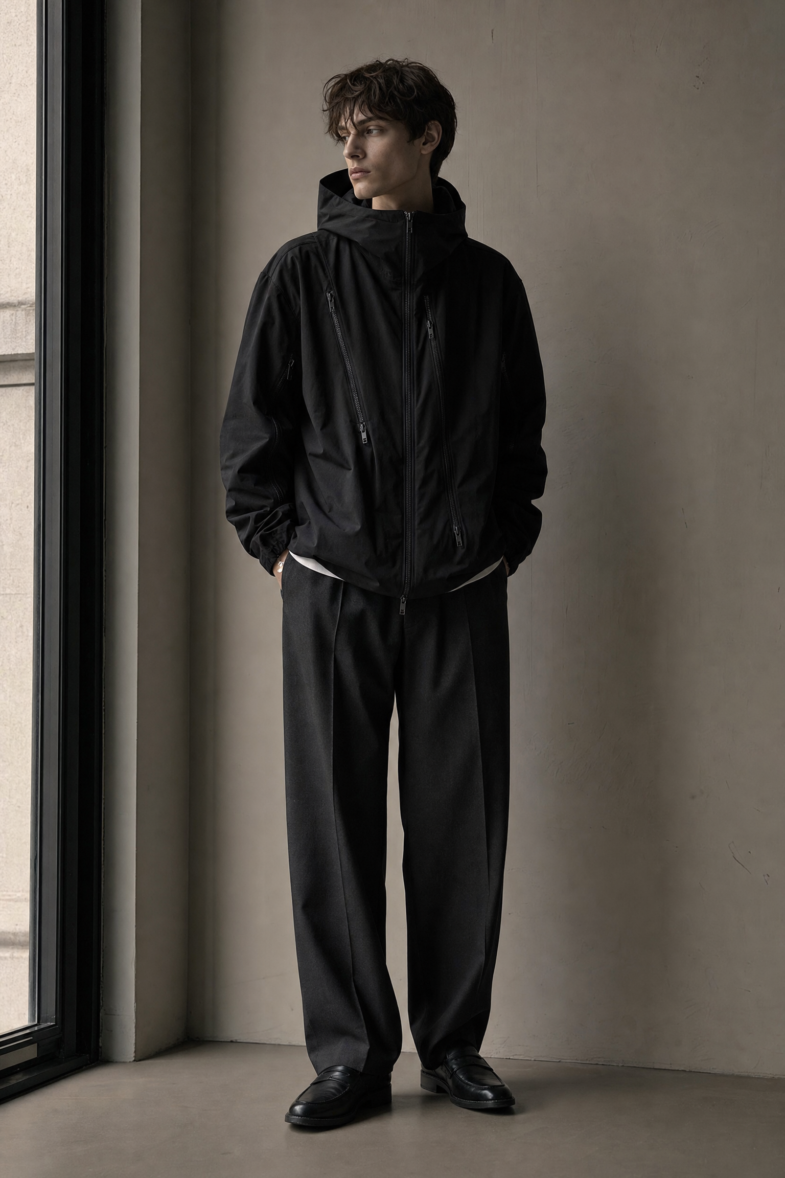 838305318704 top dark minimal jacket dark lookbook 02 838305318704 top dark minimal jacket dark lookbook 02