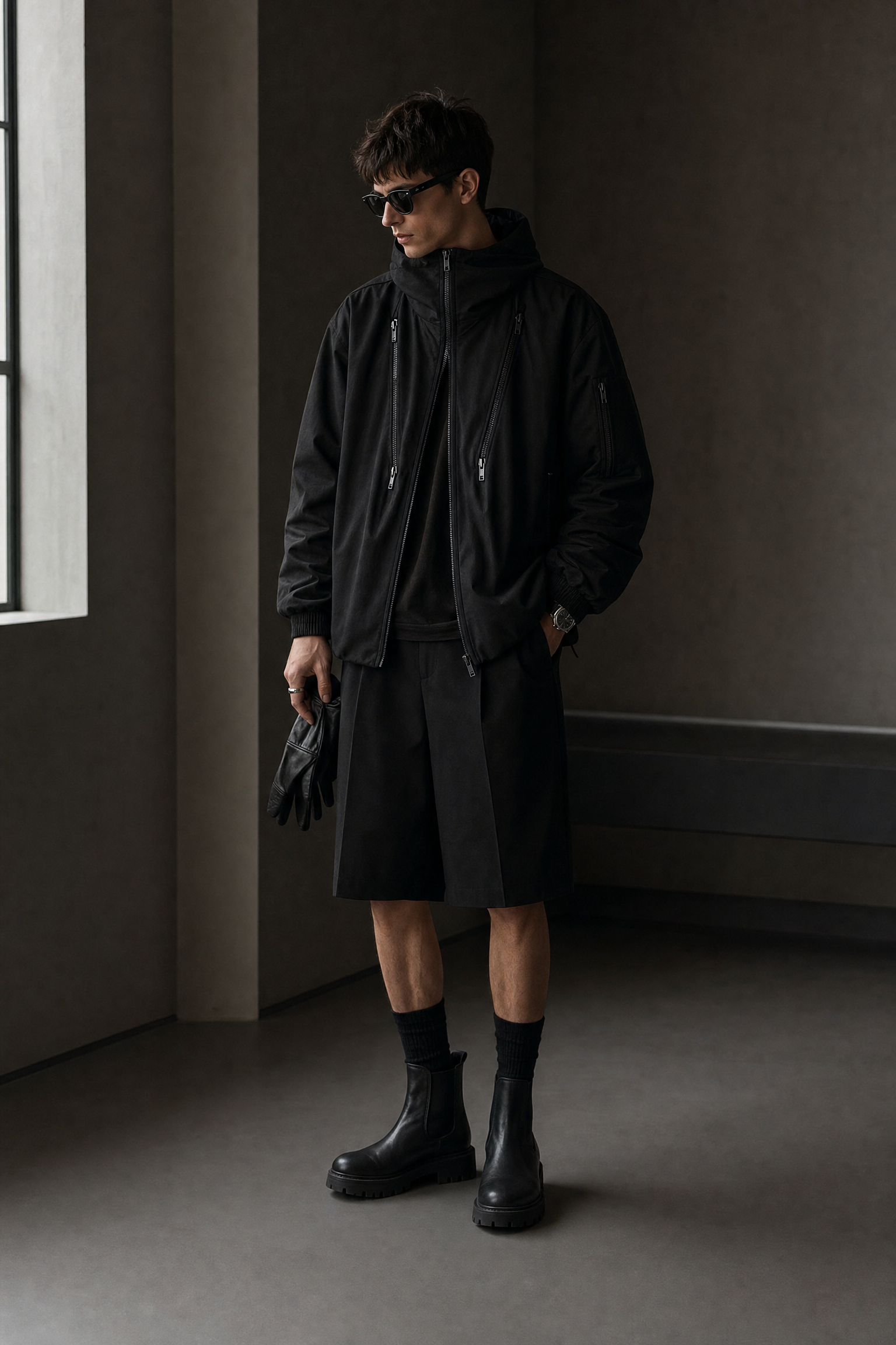 838305318704 top dark minimal jacket dark lookbook 03 838305318704 top dark minimal jacket dark lookbook 03