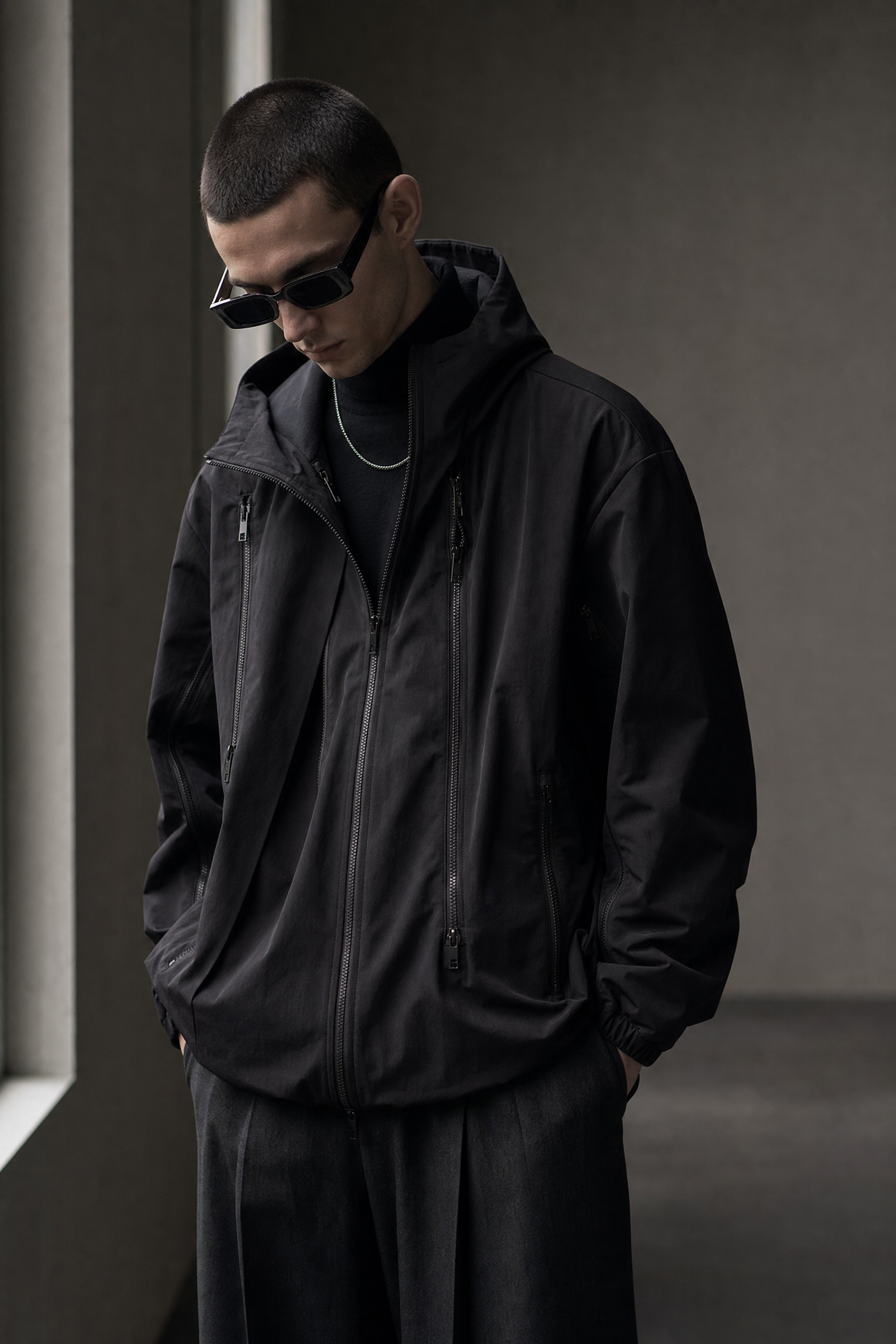 838305318704 top dark minimal jacket dark lookbook 05 838305318704 top dark minimal jacket dark lookbook 05