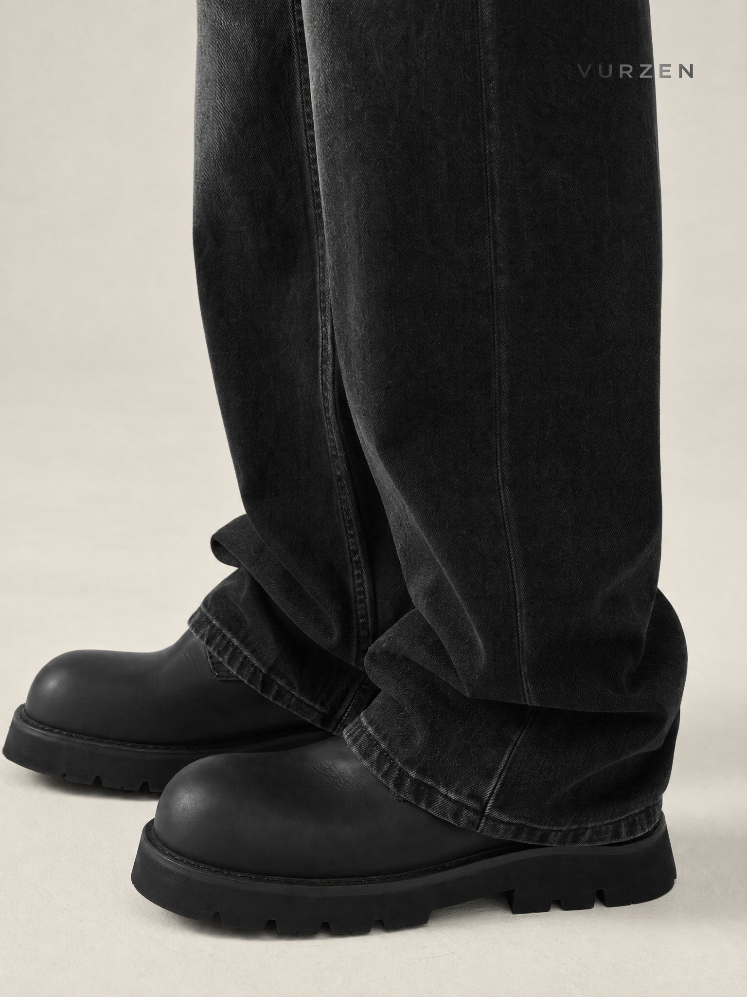 Men's Retro Blue Denim Straight Fit Jeans Men
