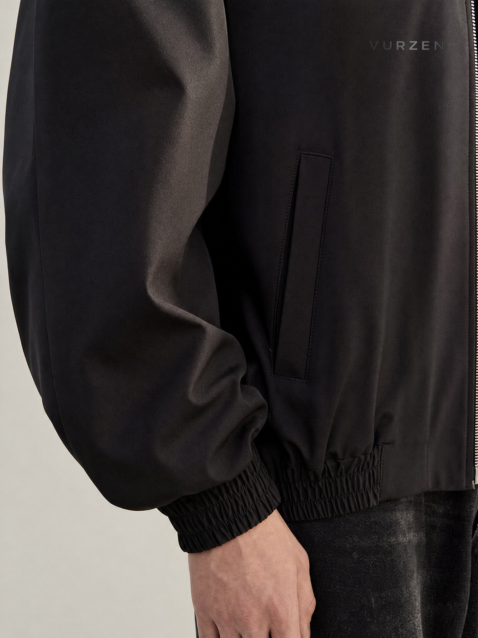 Men's Cleanfit Collared Shoulder-Pad Jacket Spring Autumn Men