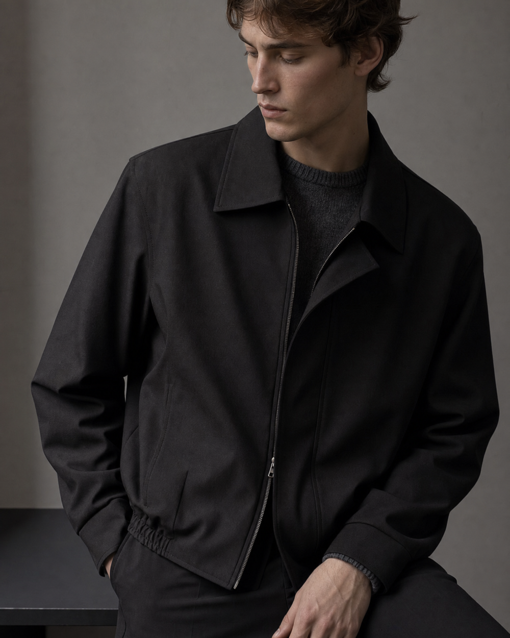 964698607431 top dark minimal jacket dark lookbook 05